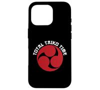 Total Taiko Time Pun Red Mitsudomoe Taiko Drummer Case for iPhone 16 Pro