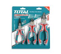 Total Tools 3pcs Plier Set (Long Nose, Diagonal & Combination) - THT2K0301