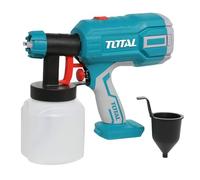 Total Tools Paint Sprayer - 20V Spray Gun, Paint Spray Gun, Battery Powered, Cordless, High Pressure, Electric Paint Sprayer for Fences, Furniture, Cars (Battery not Included)