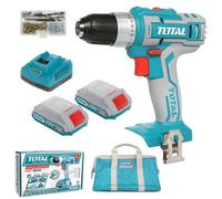 Total Tools Total Li-Ion 20V Cordless Drill (With 2 X Batteries & Charger) - Tdli2002
