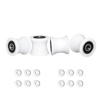 Total Trainer Rollers/Wheels of 4 for Models DLX, DLX II, DLX III, Adv DLX, Pilates, Pilates Pro 2500, 3000, 4000，570, 2000 （White）