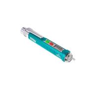 TOTAL - Voltage Detector | 12V to 1000V AC | Automatic Sensor | LED Display | Low Voltage Indicator | Includes 2 AAA Batteries | Blue