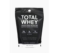 Total Whey - Organic Whey Protein Powder 500g - Whey from Grass-fed Cows - 19g Protein per Serving - Smooth Chocolate Flavour - Non-GMO, Made in The UK by G&G Vitamins
