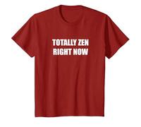 Total Zen Right Now T-Shirt, Youth, Cranberry Red, Small