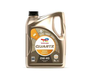 TotalEnergies Quartz 9000 Energy 0W40 Engine Oil - ACEA A3/B4, API SP/CF - Approved by ASTON MARTIN, FORD WSS-M2C-937-A, MB 229.5/226.5, VW 502.00/505.00, BMW LL-01 - Optimum Engine Protection - 5L