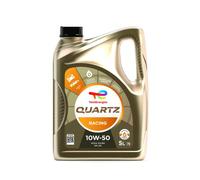 TotalEnergies Quartz Racing 10W50 Engine Oil - Gasoline Engine Oil, SAE 10W-50 - ACEA A3/B4, API SN - Age-Resistance Technology Fuel Economy Formula Advanced Synthetic Engine oil - 5L