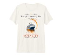 Totality At Sea Total Solar Eclipse Chasers 2026 Spain Premium T-Shirt