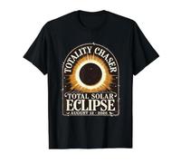 Totality Chaser Total Solar Eclipse August 12 2026 Value Graphic T-Shirt, Men, Black, XL