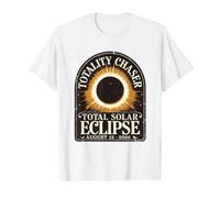 Totality Chaser Total Solar Eclipse August 12 2026 Value Graphic T-Shirt, Men, White, XL