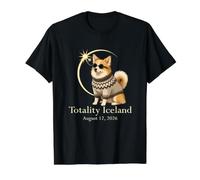 Totality Iceland Icelandic Sheepdog Eclipse Value Graphic T-Shirt, Men, Black, M
