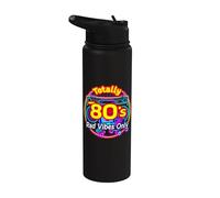Totally 80s Stuff 1980s Theme Party Costume Retro Outfit 80s Stainless Steel Insulated Water Bottle