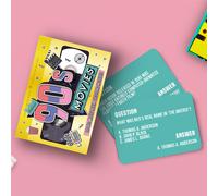 Gift Republic Totally 90s Movie Trivia 100 Cards Questions Game, Multicolor, GR490123