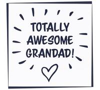 Totally Awesome Grandad Birthday Card - Happy & Funny, Thank You Grandad Card