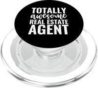 Totally Awesome Real Estate Agent Funny PopSockets PopGrip for MagSafe