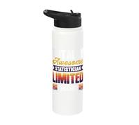 Totally Awesome Statistician Stainless Steel Insulated Water Bottle