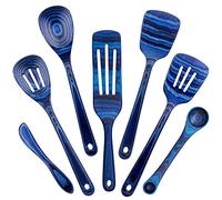 Totally Bamboo Baltique Malta Collection 7 Piece Cooking Utensil Set, Safe for Nonstick