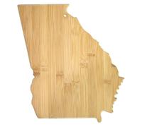 Totally Bamboo State Cutting & Serving Board - “Georgia”, 100% Organic Bamboo Cutting Board, Extremely Strong and Durable Perfect for Cooking, Entertaining, Décor and Gift Set. Designed in USA