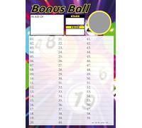 Totally Bonkers - Bonus Ball (59) Fundraising Scratch Cards - 59 Square - A6 (148x105mm) - 10 Pack - TB0107 - Blind Card