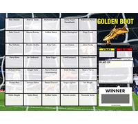Totally Bonkers - Football Golden Boot Fundraising Scratch Cards - 35 Square - A6 (148x105mm) -10 Pack - TB0037 - Blind Card