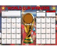 Totally Bonkers - Football (World Cup) Fundraising Scratch Cards - 40 Square - A5 (148x210mm) - 10 Pack - TB0068 - Blind Card