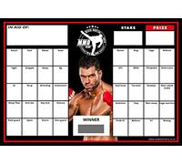 Totally Bonkers - MMA Boxing/Fighting Fundraising Scratch Cards - 40 Square - A5 (148x210mm) - 5 Pack - TB0101 - Blind Card
