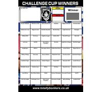 Totally Bonkers - Rugby League (Challenge Cup) Fundraising Scratch Cards - 60 Square - A5 (148x210mm) - 10 Pack - TB0079 - Blind Card