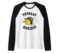 Totally Buzzed Bee Raglan Baseball Tee