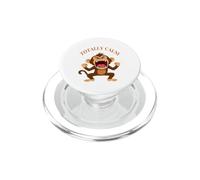 TOTALLY CALM, Screaming Monkey or Chimpanzee. PopSockets PopGrip for MagSafe