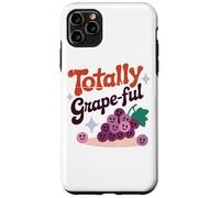 Totally Grape-Ful Smiling Grapes Fun Words Case for iPhone 11 Pro Max