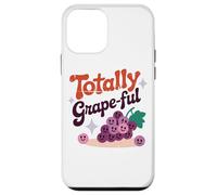Totally Grape-Ful Smiling Grapes Fun Words Case for iPhone 12 mini