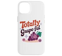 Totally Grape-Ful Smiling Grapes Fun Words Case for iPhone 14 Plus