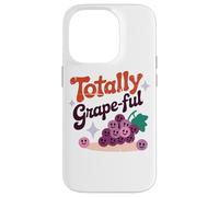 Totally Grape-Ful Smiling Grapes Fun Words Case for iPhone 14 Pro