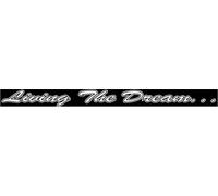 Totally Graphics Living The Dream Truck Camper Van Car Off Road 4x4 Boat Decal Sticker White