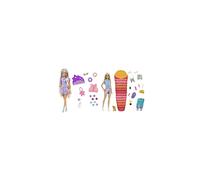 Totally Hair Star-Themed Doll, 8.5 inch Fantasy Hair, Dress, 15 Hair & Fashion Play Accessories & It Takes Two “Malibu” Camping Doll with Puppy &