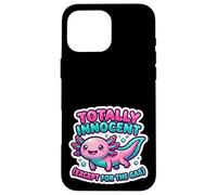 Totally Innocent Except For The Gas Axolotl Case for iPhone 16 Pro Max