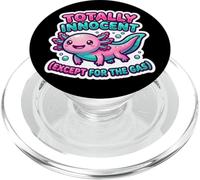Totally Innocent Except For The Gas Axolotl PopSockets PopGrip for MagSafe