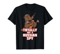 Totally Not A Russian Spy Russian Bear Balalaika Ushanka Fun T-Shirt