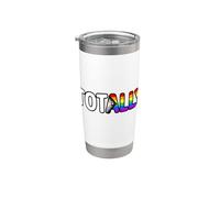 Totally Progress Pride Ally Flag LGBTQ+ Stainless Steel Insulated Tumbler