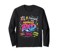 Totally Rad 80's Retro Classic Great Music Party Costume Long Sleeve T-Shirt