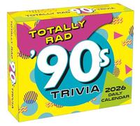 Totally Rad 90s Trivia Desk Calendar 2026