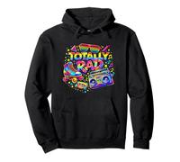 Totally Rad Classic 80s Nostalgia Vibe Retro Throwback Pullover Hoodie