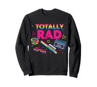 Totally Rad Retro 80s Vibe Nostalgic Fun Party Throwback Sweatshirt