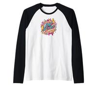 Totally Rad Retro Energy 80s 90s Vibes Raglan Baseball Tee