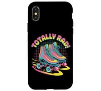Totally Rad Retro Roller Skates 80s Aesthetic Case for iPhone X/XS