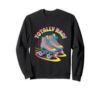 Totally Rad Retro Roller Skates 80s Aesthetic Sweatshirt