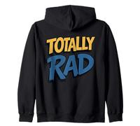 Totally Rad Sweet Retro Party Time Design Zip Hoodie