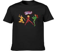 Totally Spies Poster Tv Series Men's T Shirt Unisex Tee Clothing Black XXL
