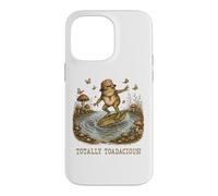 Totally Toadacious Whimsical Surfing Frog Cottagecore Case for iPhone 14 Pro Max