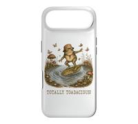 Totally Toadacious Whimsical Surfing Frog Cottagecore Case for iPhone Air