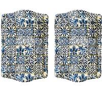 Totally Turkish Premium Design Small Serving Tray - Twin Pack of Trays with Gift Box, Decorative Serving Plates for Cups, Drinks, Bowls. 25 x 16 cm. Ideal Surface tidier for Household Items (Istanbul)